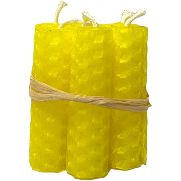 Yellow - Beeswax Mini Spell Candles